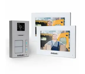 EVOLVEO DoorPhone AP2-2 / dveřní videotelefon pro dva byty / 2x barevné displeje