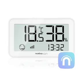 Niceboy ION ORBIS Meteo+ Sensor bílá / Senzor teploty a vhkosti / displej / ZigBee / Bluetooth / MESH   