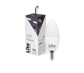 Lite bulb Moments Chytrá žárovka - E14 / RGB / 5W / 2700-6500K / E14 / Google Home / Alexa