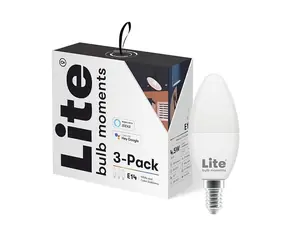 Lite bulb Moments Sada chytrých žárovek - E14 RGB / 5W / 2700-6500K / E14 / Google Home / Alexa