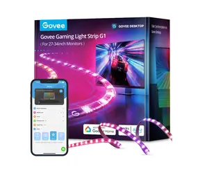 Govee Dreamview G1 Smart LED podsvícení monitoru 27-34 / LED pásek / 18 W / BT / Wi-Fi / RGBIC / 27-34" 