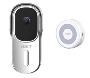 iGET HOME DS1 bílá + CHIME CHS1 / Chytrý bezdrátový zvonek / přídavný reproduktor 
