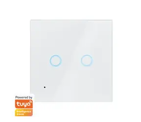 LogiLink SH0112 bílá / Nástěnný dvojitý spínač / WiFi