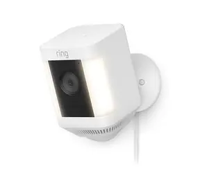Amazon Ring Spotlight Cam Plus Plug-In bílá / venkovní IP kamera / 1080p / pohybový senzor / noční vidění