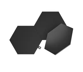 Nanoleaf Shapes Black Hexagons Expansion Pack 3 Panely 