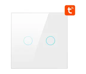 Avatto ZTS02-EU-W2 bílá / Chytrý vypínač / 2 kanály / ZigBee