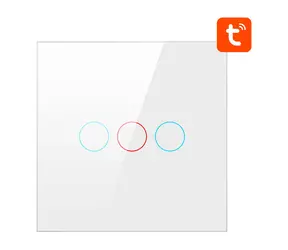 Avatto ZTS02-EU-W3 bílá / Chytrý vypínač / 3 kanály / ZigBee