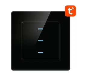 Avatto N-TS10-B3 černá / Chytrý vypínač / 3 kanály / WiFi