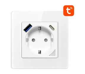 Avatto N-WOT10-USB-W bílá / Chytrá zásuvka / USB-A & USB-C / 3680W / WiFi