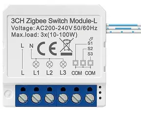 Avatto LZWSM16-W3 bílá / Chytrý spínač / 3 kanály / ZigBee