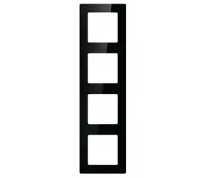 Avatto N-TS10-Frame-B4 černá / Rámeček pro zásuvky a vypínače / 4 pozice