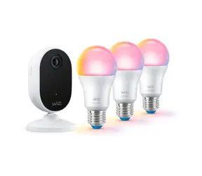 Philips WiZ Startovací sada / 1x kamera / 3x žárovka E27 8.5W 