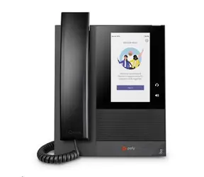 Poly Savi CCX 400 černá / IP Telefon / MS Teams / 24 linek / 5" displej / 2x RJ-45 / PoE