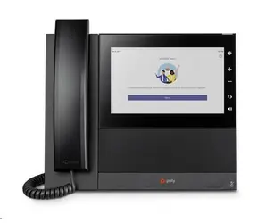 Poly CCX 600 černá / Multimediální telefon / MS Teams / 24 linek / 7" displej / 2x RJ-45 / WiFi / BT / PoE
