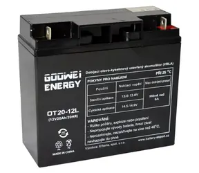 GOOWEI ENERGY Pb záložní akumulátor VRLA GEL 12V/20Ah