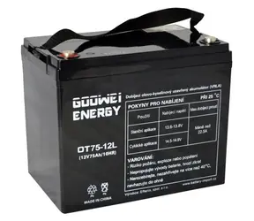 GOOWEI ENERGY Pb záložní akumulátor VRLA GEL 12V/75Ah