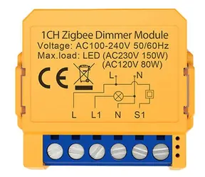 Avatto ZDMS16-1 žlutá / Chytrý spínač / 1 kanál / ZigBee
