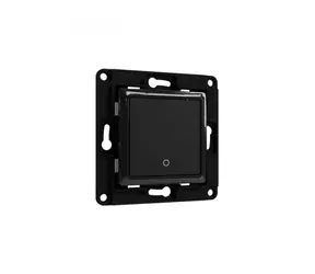 Shelly Wall Switch 1 - nástěnný vypínač černá / bez rámečku