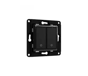 Shelly Wall Switch 2 - nástěnný vypínač černá / bez rámečku