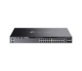 TP-Link SG6428X / 24-port Switch / 24× 10/100/1000 Mbps RJ45 /  4× 10G SFP+ 