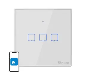 Sonoff T2 EU TX / Chytrý dotykový spínač (3kanálový) / WiFi + RF 433