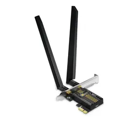 TP-Link Archer TBE400E černá / Wi-Fi 7 Bluetooth 5.4 PCIe Adaptér / Tri-Band / 2.4GHz 688 Mbps / 5GHz 2882 Mbps / 6GHz 2