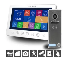 VERIA 7076B SET Videotelefon bílá + vstupní stanice VERIA 230