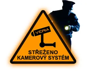 VERIA Reflexní výstražná samolepka - kamerový systém