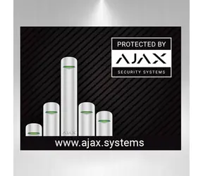 AJAX sman2002 - Výstražná samolepka 