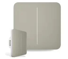 AJAX SoloButton (2-gang) - Samostatné tlačítko pro LightSwitch olivová