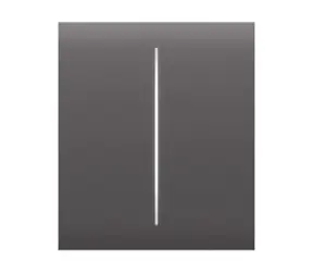 AJAX CenterButton (2-gang) - Středové dvou tlačítko pro LightSwitch šedá