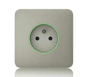 AJAX SoloCover (smart) - Samostatný kryt zásuvky olivová