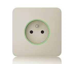 AJAX SoloCover (smart) - Samostatný kryt zásuvky slonová kost