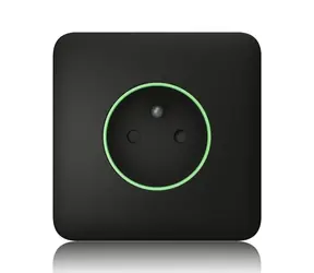 AJAX SoloCover (smart) - Samostatný kryt zásuvky černá