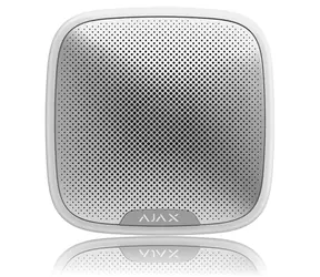 AJAX StreetSiren ASP white (38178) / Bezdrátová venkovní siréna / 85 - 113 dB