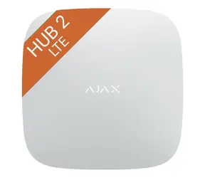 AJAX Hub 2 4G (8EU/ECG) ASP white (38241) /  Centrální ovládací panel / Ethernet + 2x GSM SIM / LTE