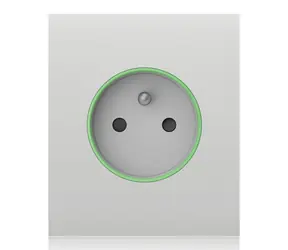 AJAX CenterCover (smart) - Středový kryt zásuvky - horizontální bílá