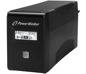 PowerWalker VI 850 LCD / záložní zdroj UPS / 850 VA / 480 W / 2x Typ F (CEE 7/3) / USB