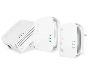STRONG Powerline 600 TRI MINI / Sada Powerline adaptérů / 600Mbps / 1x LAN / 3ks