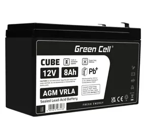 Green Cell AGM baterie 12V 8Ah