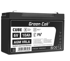 Green Cell AGM baterie 6V 10Ah