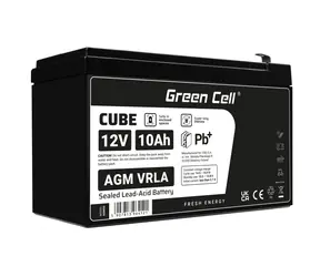 Green Cell bezpečnostní bezúdržbová baterie AGM VRLA 12V 10Ah / pro UPS jednotky
