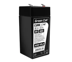 Green Cell bezúdržbová baterie AGM VRLA 4V 4Ah / pro alarmové systémy | pokladny a hračky