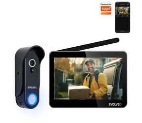 EVOLVEO  DoorPhone W7 / Sada domácího bezdrátového videotelefonu s WiFi / monitor černá
