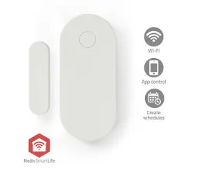 Nedis ZBSD10WT / Dveřní a okenní senzor / Zigbee 3.0 / SmartLife / Android & iOS 
