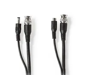 Nedis CCTV bezpečnostní kabel černá / BNC / DC / 20.0 m / Kulatý / PVC / Dárkový Box