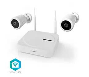 Nedis SLNVR201CWT Bezdrátový kamerový systém SmartLife bílá / 2x kamera / Full HD 1080p / IP65 / Noční vidění 