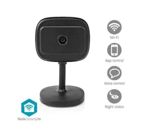 Nedis WIFICI07CBK / Chytrá vnitřní kamera / Wi-Fi / Full HD 1080p / SmartLife / microSD 