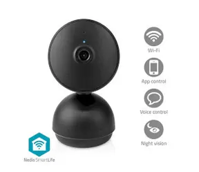 Nedis WIFICI22CBK / Chytrá vnitřní kamera / Wi-Fi / Full HD 1080p / SmartLife / microSD 