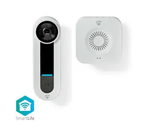 Nedis WIFICDP40CWT / Chytrý dveřní videotelefon / Wi-Fi / SmartLife / 1536x1536 / microSD 
